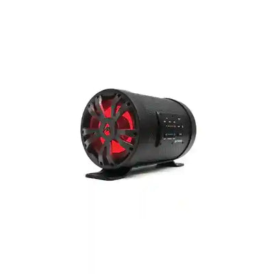 SoundExtreme ES08 SUBWOOFER with red interior on a white background